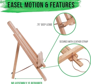 wooden 40cm easel 2