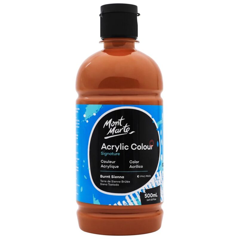500ml Burnt Sienna Acrylic Color