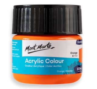 Orange Acrylic color Paint