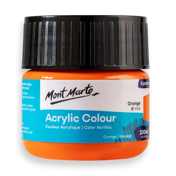 Orange Acrylic color Paint