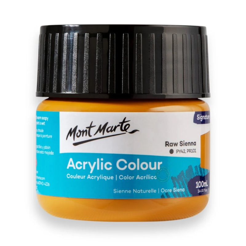 Acrylic Colour Paint Signature 100ml raw sienna 1