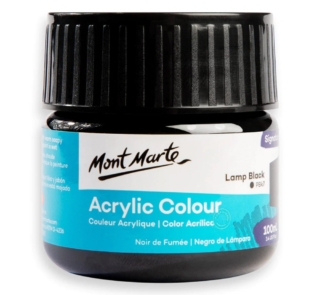 Acrylic lamp black paint