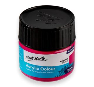 acrylic colour paint 100ml magenta image 1