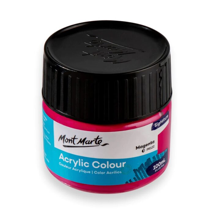 acrylic colour paint 100ml magenta image 1