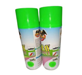 flourescent spray paint green 1