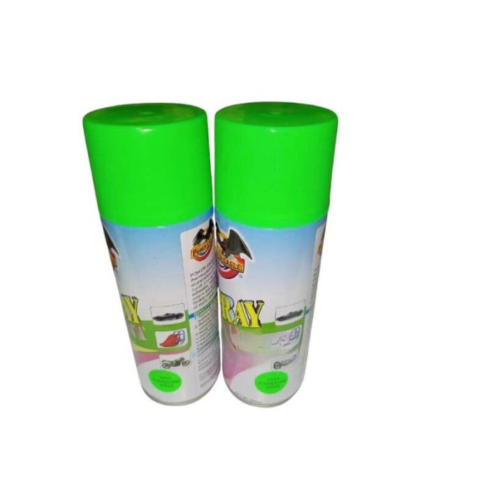 flourescent spray paint green 2