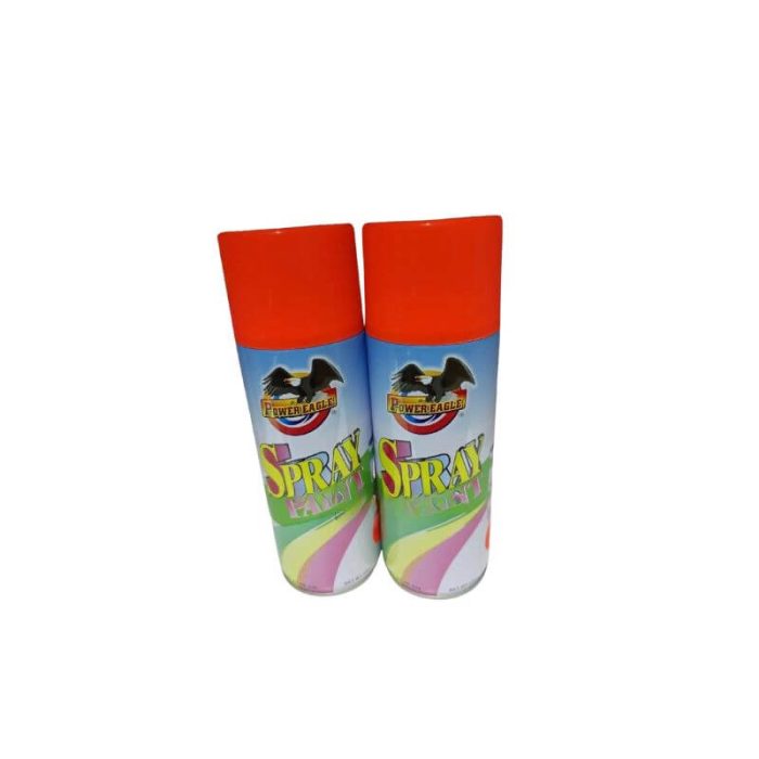 flourescent spray paint orange 2