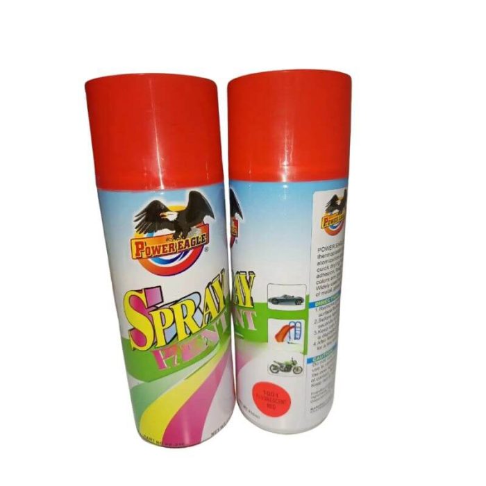 flourescent spray paint red 1