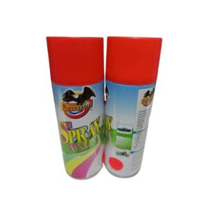 flourescent spray paint red 2