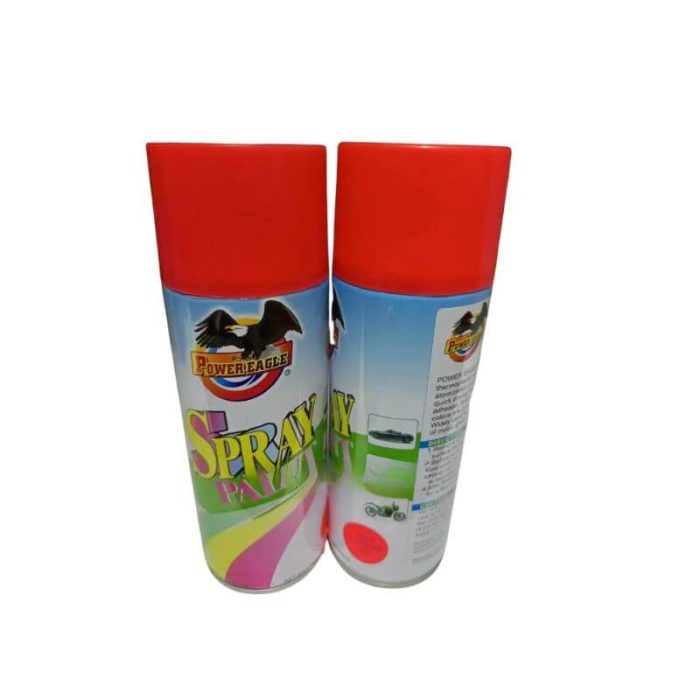 flourescent spray paint red 2