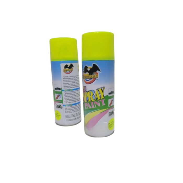 flourescent spray paint yellow 2