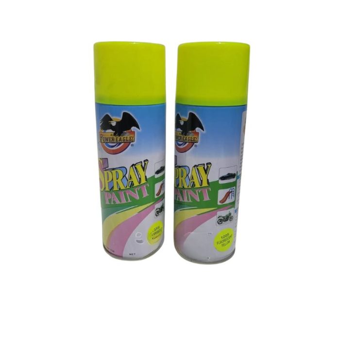 flourescent spray paint yellow 3