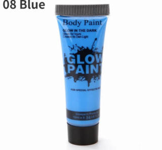 glow in the dark paint blue