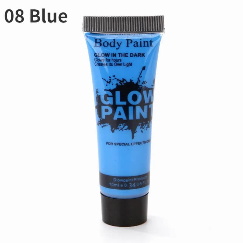 glow in the dark paint blue