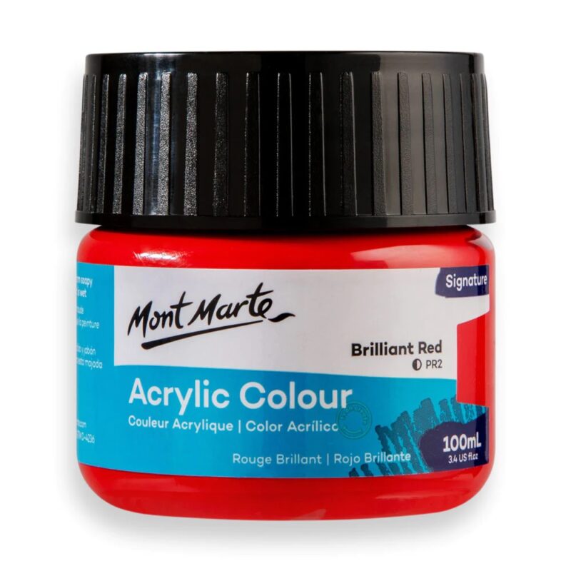 mont marte 100ml brilliant red image 1