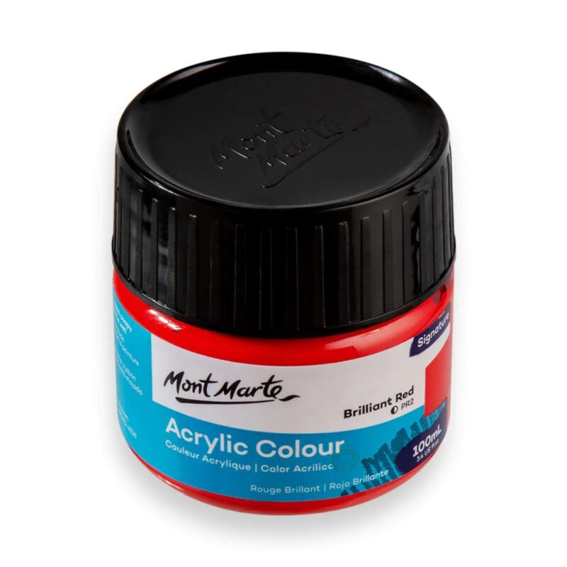 mont marte 100ml brilliant red image 2