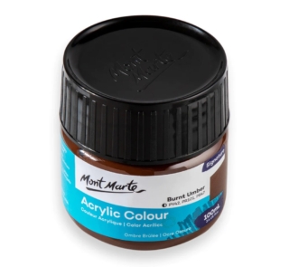 mont marte 100ml burnt umber paint image 2