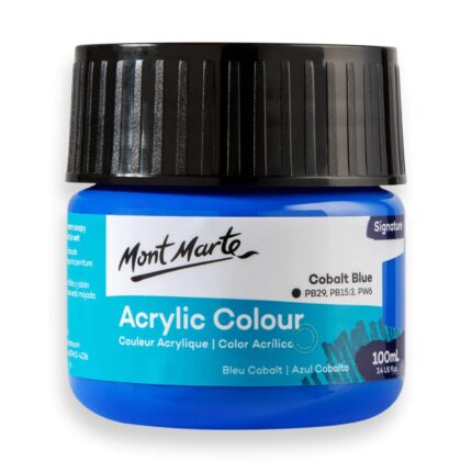 Acrylic cobalt blue paint