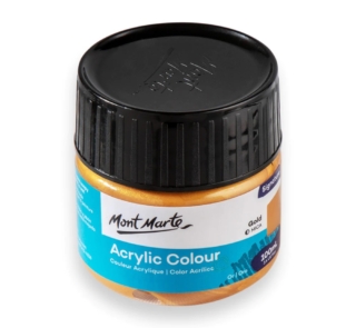 mont marte 100ml gold paint image 2