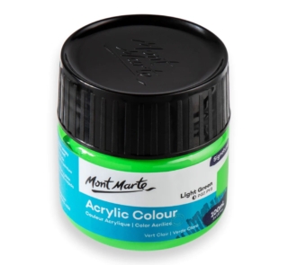 mont marte 100ml light green paint image 2