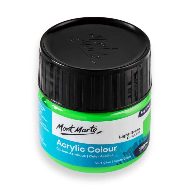 mont marte 100ml light green paint image 2