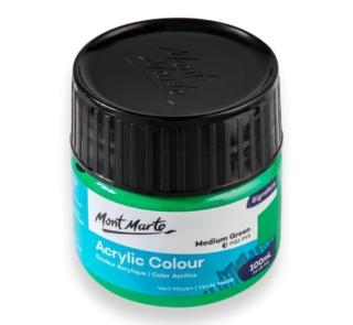 mont marte 100ml medium green colour paint image 2