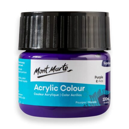 The 100ml acrylic purple paint 