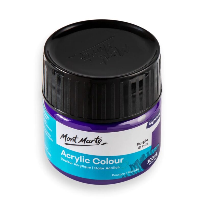 mont marte 100ml purple paint image 2