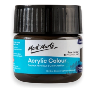100ml Acrylic Raw Umber Paint