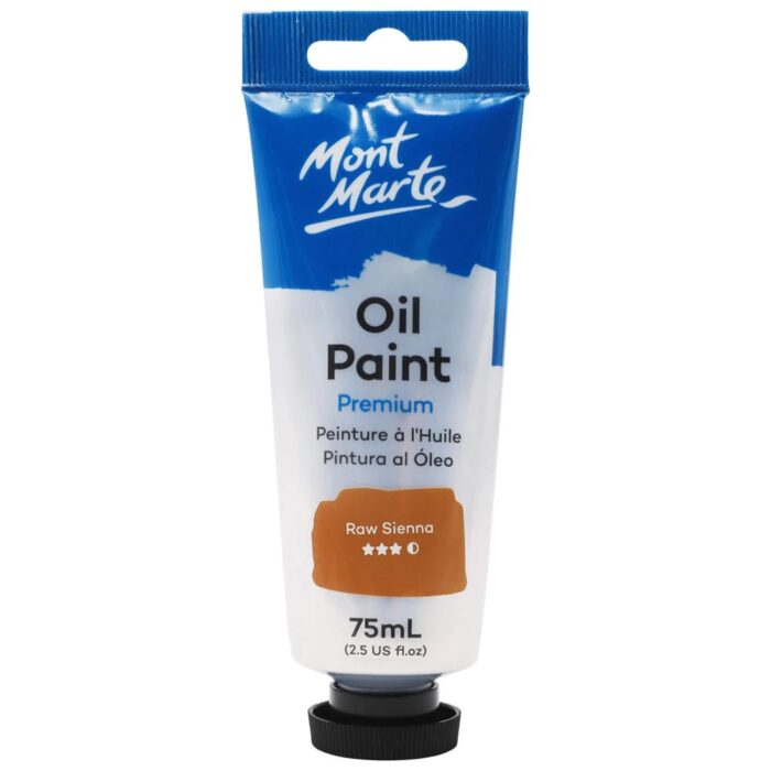 mont marte 75ml oil paint raw sienna image 1