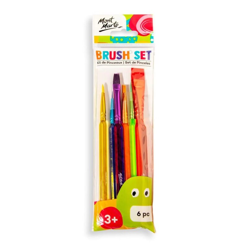 mont marte paint brush set 6pcs image 1