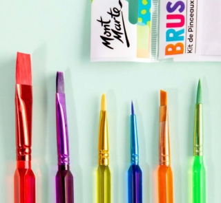mont marte paint brush set 6pcs image 2