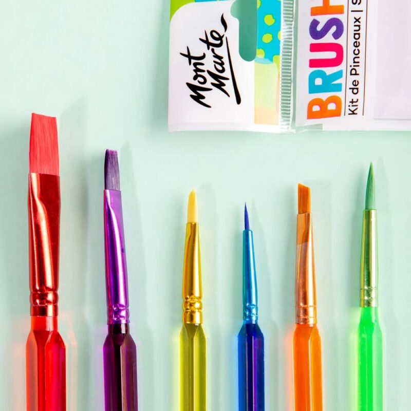 mont marte paint brush set 6pcs image 2