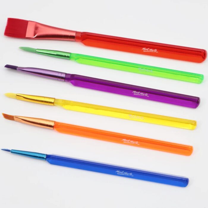 mont marte paint brush set 6pcs image 3