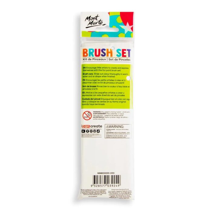mont marte paint brush set 6pcs image 5