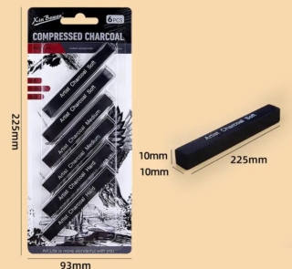 compressed charcoal sticks