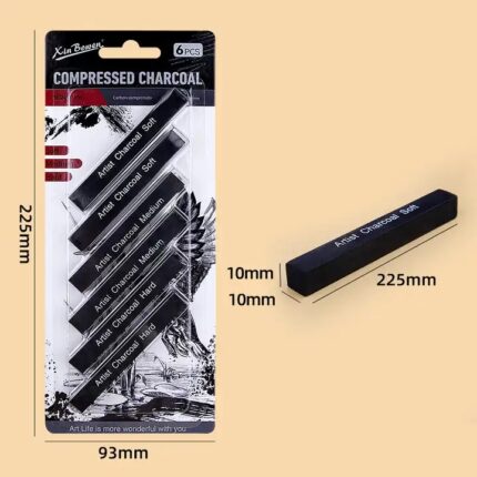 compressed charcoal sticks