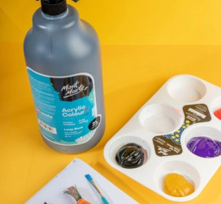 Acrylic Colour Paint Signature 2L 67.6 US fl.oz Bottle – Black image 2