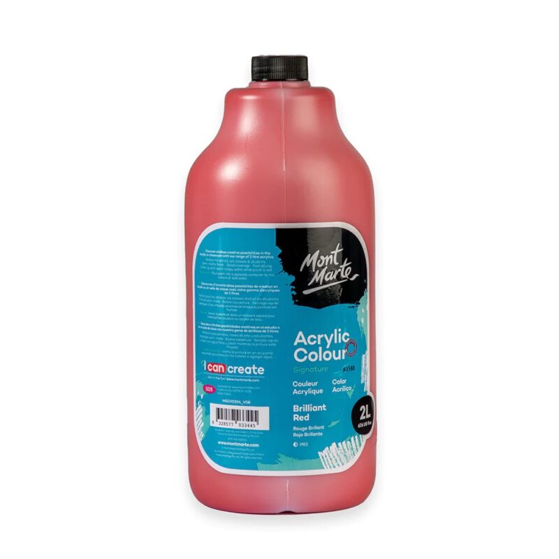 Acrylic Colour Paint Signature 2L brilliant red image 1