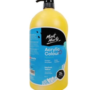 2L Medium Yellow Acrylic Paint