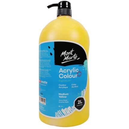 2L Medium Yellow Acrylic Paint