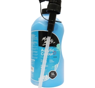Acrylic Colour Signature 1L 33.8 US fl.oz Bottle Cerulean Blue image 2