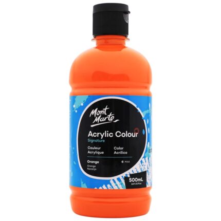 500ml Orange Acrylic Paint