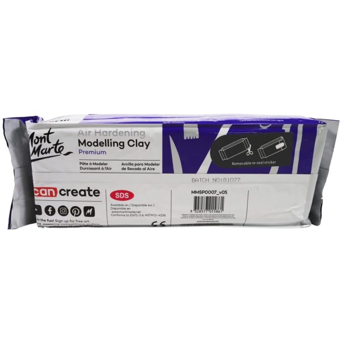 Air Hardening Modelling Clay Premium White 2kg 4.4lb image 2