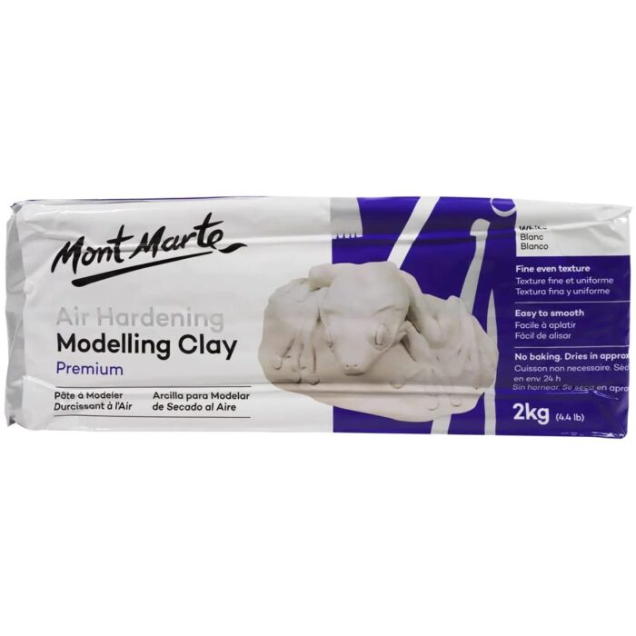 Air Hardening Modelling Clay Premium White 2kg image 1