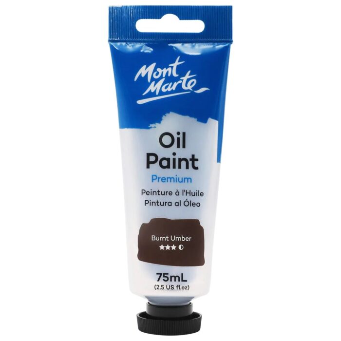 Oil Paint Premium 75ml 2.5 US fl.oz Tube Burnt Umber image 1