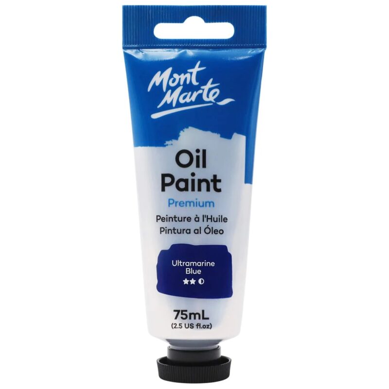 Oil Paint Premium 75ml 2.5 US fl.oz Tube Ultramarine Blue image 1