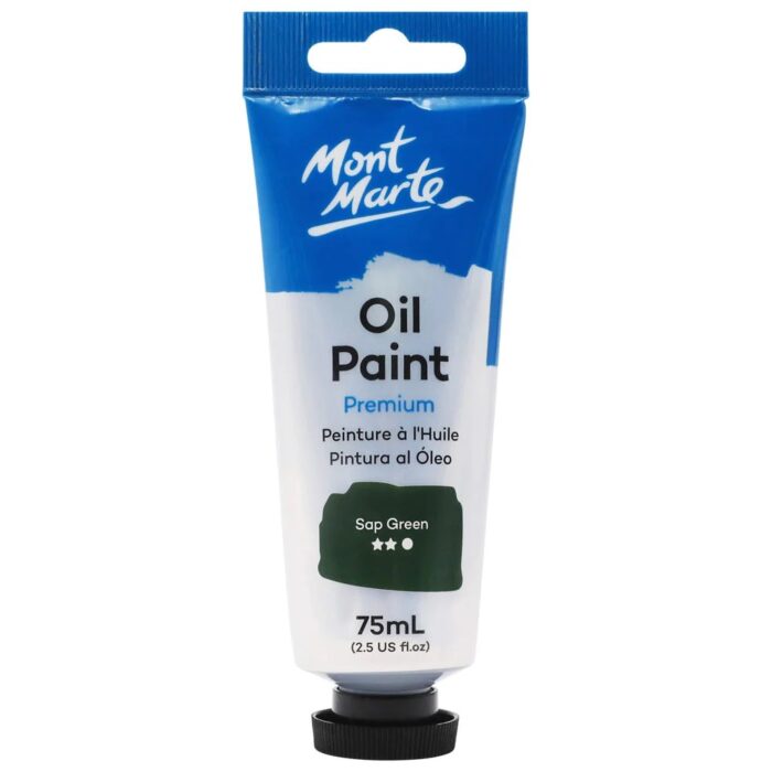 Oil Paint Premium 75ml Tube Sap Green image 1