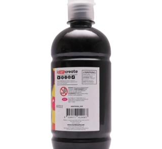 Poster Paint 500ml 16.91 US fl.oz Lamp Black image 2