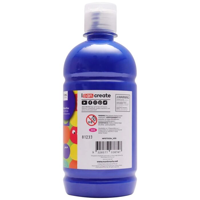 Poster Paint 500ml 16.91 US fl.oz Phthalo Blue image 2